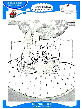 Çocuklar İçin Max ve Ruby Boyama Sayfaları 